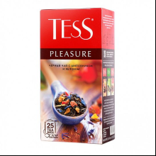 Чай "Tess" Pleasure, 25 пакетиковx1.5 г, черный