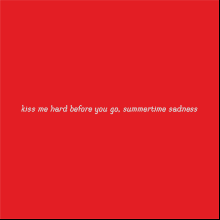 Термокружка "Summertime sadness", soft touch, красный