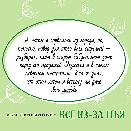 Книга "Все из-за тебя", Лавринович А. - 4