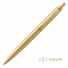 Ручка шариковая автоматическая Parker "Jotter Monochrome XL SE20", 1.0 мм, золотистый, стерж. синий