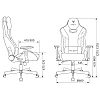 Кресло игровое Бюрократ Knight Thunder 5X экокожа, черный, голубой, металл - 22