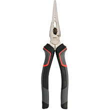 Длинногубцы Deli RS EDL0104, 200 мм, черный, красный