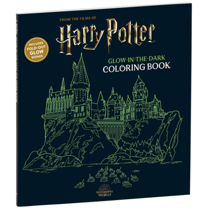 Раскраска на английском языке "Harry Potter. Glow in the Dark Coloring Book"  - 2