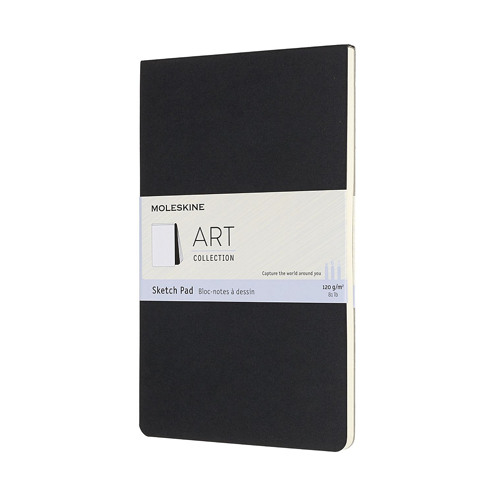 Блокнот для рисования "Art Soft Sketch Pad Large", А5, 130x210 мм, 44 л, черный