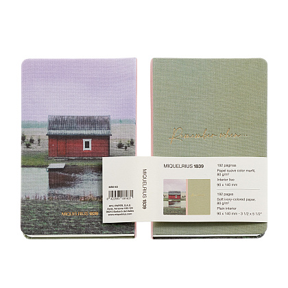Блокнот Miquelrius "Remember Cottage", 96 листов, нелинованный, зеленый - 6