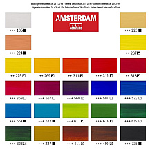 Набор красок акриловых "Amsterdam", 24 цвета