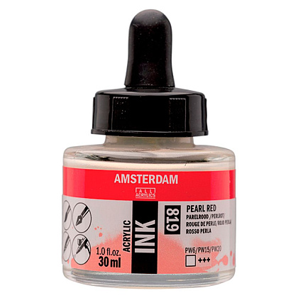 Жидкий акрил "Amsterdam", 819 жемчужный красный, 30 мл