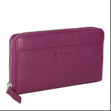 Кошелек "Colors Plum", кожа, сливовый