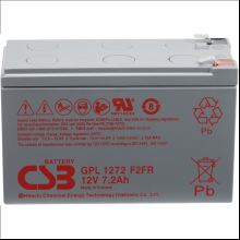 Аккумуляторная батарея CSB GPL 1272 F2 FR, 12 В, 7.2 Ач