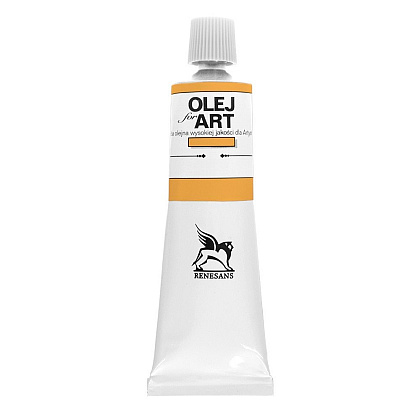 Краски масляные Renesans "Oils for art", 13  охра желтая, 60 мл, туба