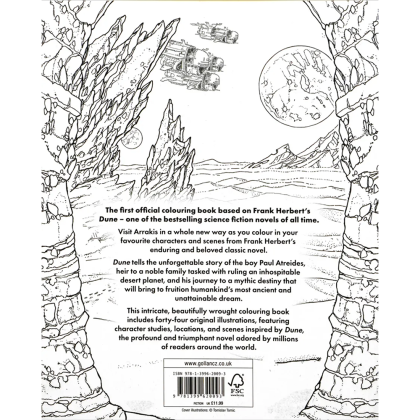 Раскраска на английском языке "Colouring Book. The Official Dune" - 2