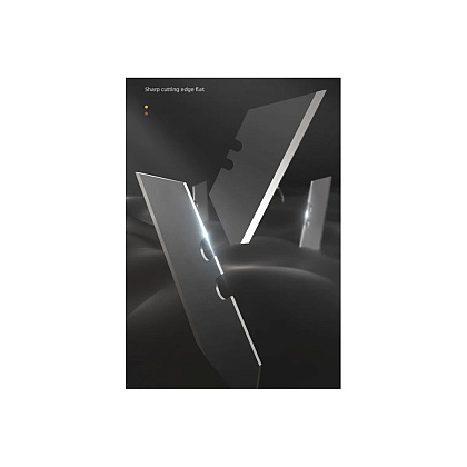 Нож строительный Deli HS EHT4008, 135x30 мм, трапеция, Soft Touch, черный - 5