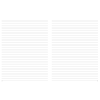 Блокнот "Stripes shadow", А4, 96 листов, линейка, голубой, срез разноцветный - 3