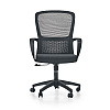 Кресло для персонала SitZone U-069B, сетка, ткань, пластик, черный, 2 шт/упак - 3