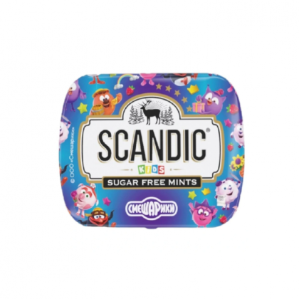 Конфеты "Scandic", 14 г, без сахара, тутти-фрутти