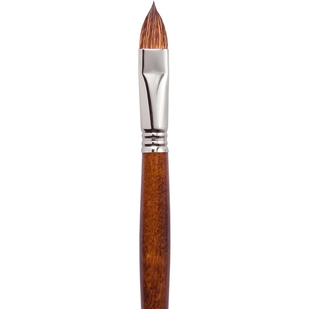 Кисть "Escoda Versatil Brush L/H", синтетика, темно-коричневый, плоская, №16 - 2