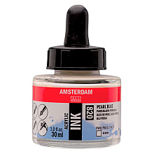 Жидкий акрил "Amsterdam", 820 жемчужный синий, 30 мл