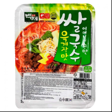 Лапша быстрого приготовления "Baekje" рисовая со вкусом супа юккедян, 92 гр