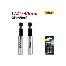 Держатель бит (насадок) Deli YS EDL106002, магнитный, 60мм, 1/4"