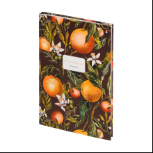 Блокнот "Flora. Paradise. Oranges", A4, 80 листов, клетка, оранжевый, зеленый
