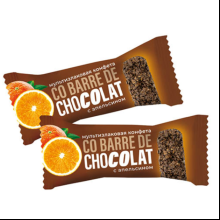 Конфеты "Co barre de CHOCOLAT" с апельсином, 135 гр, мультизлаковые