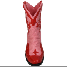 Ваза "Cowboy Boot", полирезина, красный