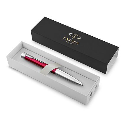 Ручка шариковая автоматическая Parker "Urban Core K314 Vibrant Magenta CT", 1.0 мм, пурпурный, серебристый, стерж. синий - 5