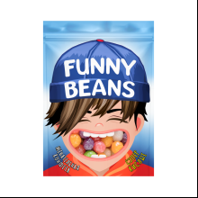 Конфеты жевательные "FUNNY BEANS", суперкислые, с ароматом клубники, черной смородины, апельсина, лимона, 75 г