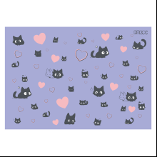 Пленка для труда "Котомания", разноцветный