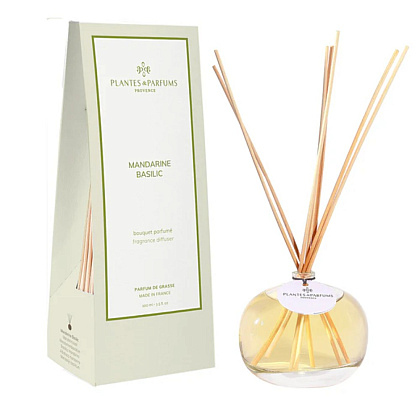 Диффузор ароматический PLANTES&PARFUMS "Mandarin Basil", 100 мл