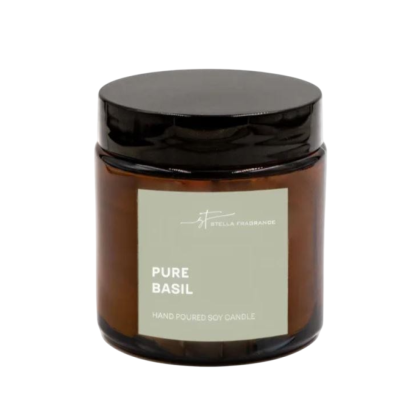 Свеча декоративная Stella Fragrance "Pure Basil", 90 гр.