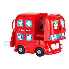 Точилка Deli "Bus", 1 отверстие, ассорти