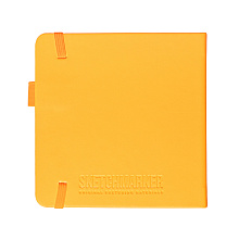 Скетчбук "Sketchmarker", 12x12 см, 140 г/м2, 80 листов, оранжевый неон