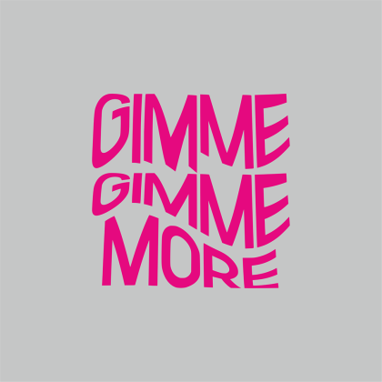Бутылка «Gimme more» с карабином, серебристый, с брелоком, цвет прозрачный с печатью - 2