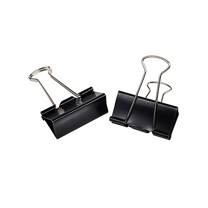 Зажим для бумаги "Office Products", 25 мм, 12 шт, черный - 3