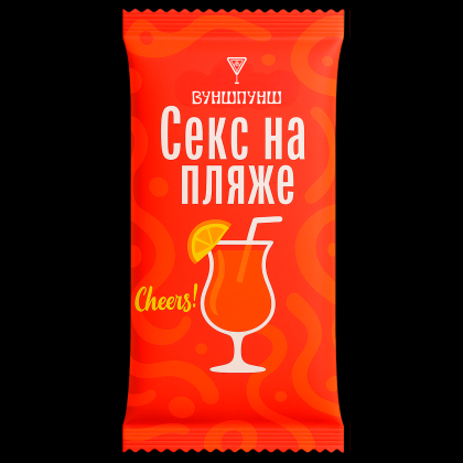 Смесь для приготовления коктейля Вуншпунш "Секс на пляже", 40 гр, 4 шт - 2