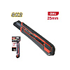 Нож строительный Deli RS EDL025G, 25 мм, универсальный, черный, красный - 2