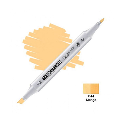 Маркер перманентный двусторонний "Sketchmarker", O44 манго
