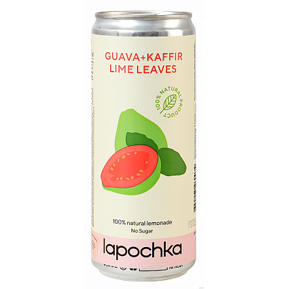 Напиток "Lapochka" вкус гуавы и кафрского лайма  0,33 л., жестян. банка - 2