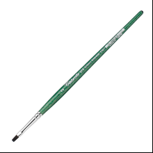 Кисть для рисования "Tintoretto Emerald", синтетика, плоская, №2