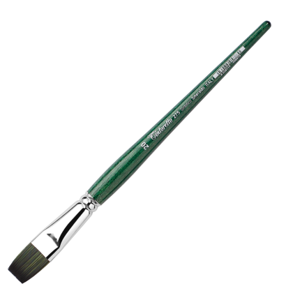Кисть для рисования "Tintoretto Emerald", синтетика, плоская, №20