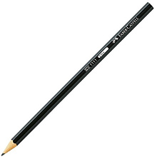 Карандаш простой "Faber-Castell 1111", 2B, без ластика, черный