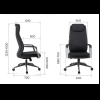 Кресло компьютерное EVERPROF Bangkok, ткань, темно-серый, металл, корпус черный - 4