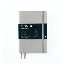 Блокнот "Leuchtturm1917. Monocle", B6+, 128 страниц, в точку, на резинке, светло-серый