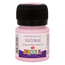 Краска акриловая матовая "Декола", 370 сакура, 20 мл., банка