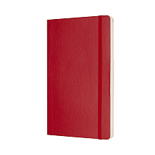Блокнот "Classic Soft Large", А5, 96 листов, клетка, красный