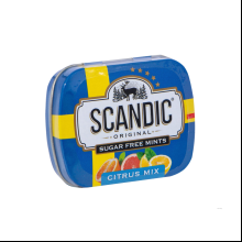 Конфеты "Scandic", 14 г, без сахара, цитрусовый микс