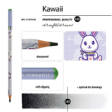 Карандаш чернографитный  "Kawaii Animals. Заяц", HВ