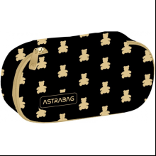 Пенал Astra "Golden teddy", 1 отделение, черный