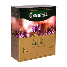 Чай "Greenfield" Spring Melody, 100 пакетиков 2г, черный